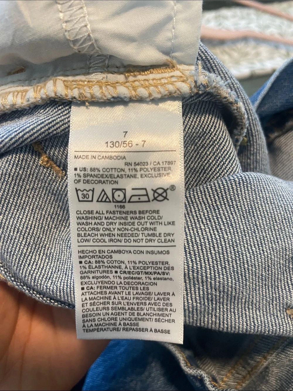 Girls' Blue Embroidered Flare Jeans